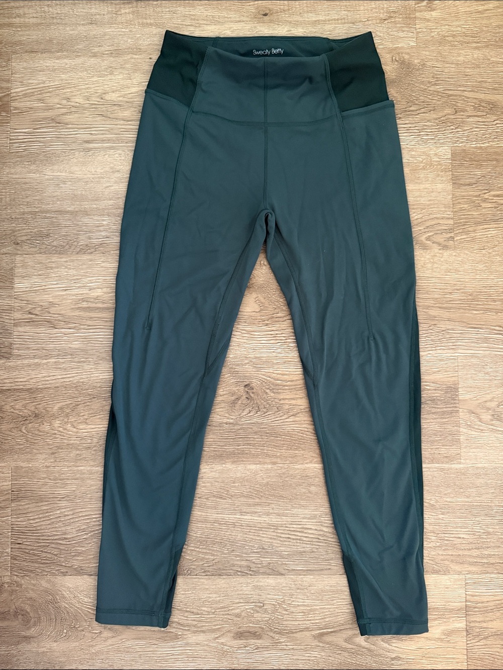 Sweaty Betty Super Soft Dark Green 7/8 Performance Leggings